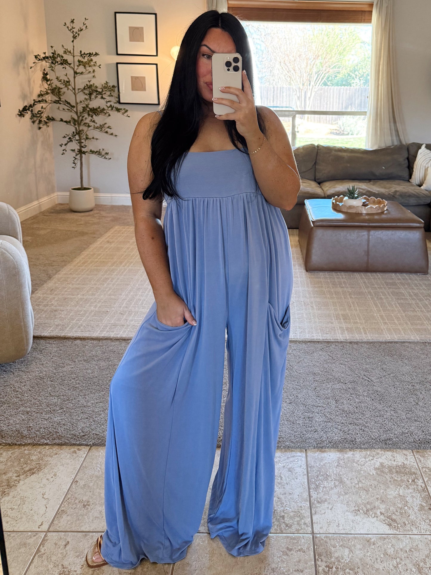 Heather Pocketed Jumpsuit
