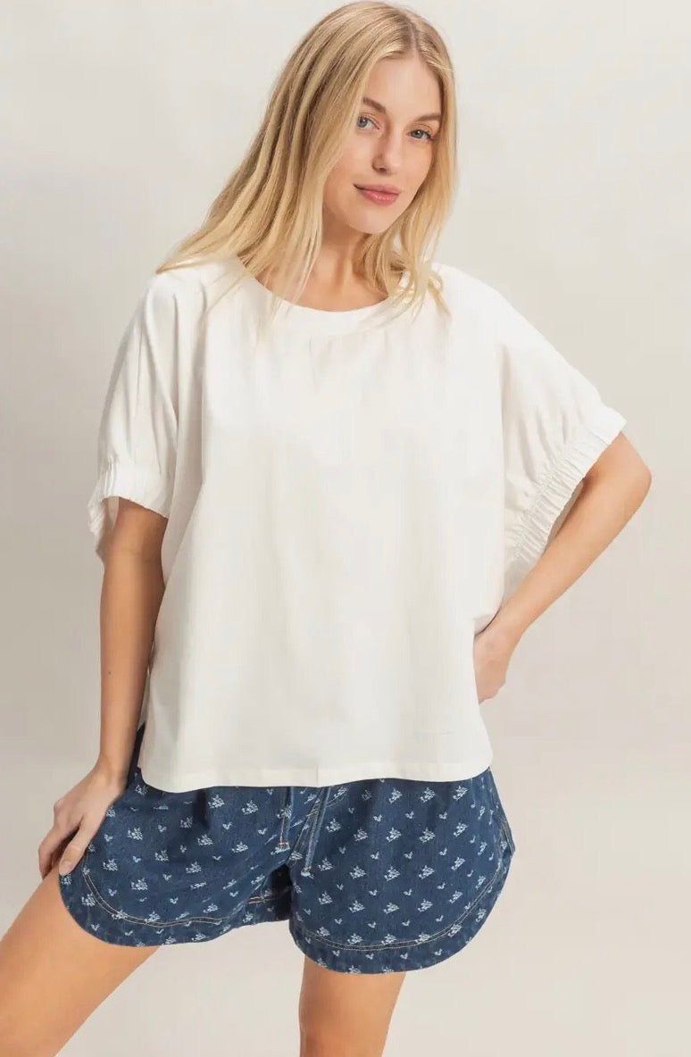 Elastic Cuff Tshirt