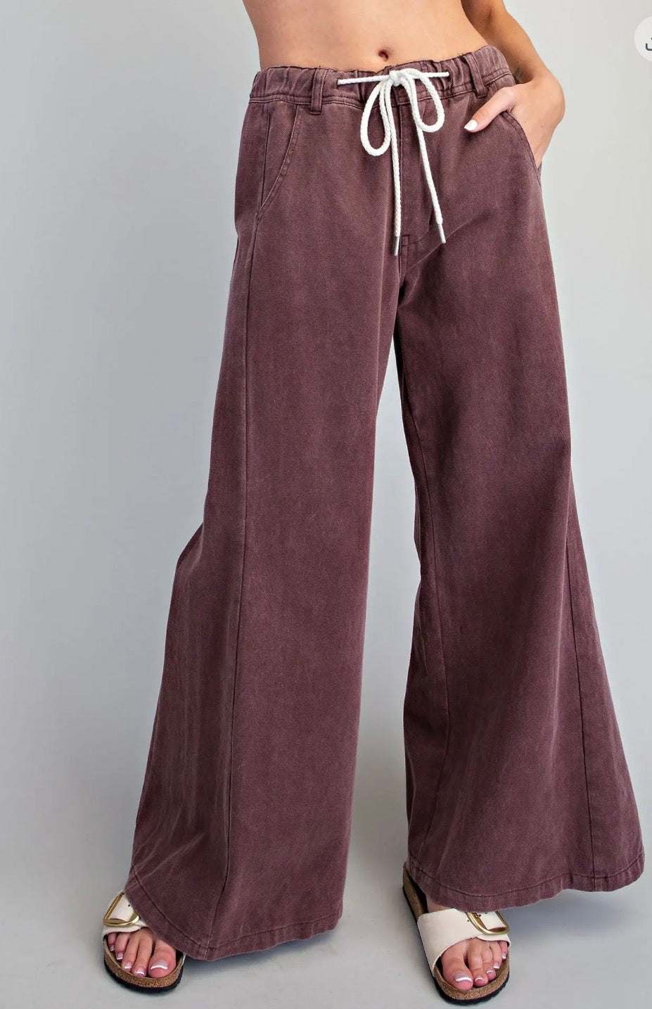 Mahogany Wide Leg Pants