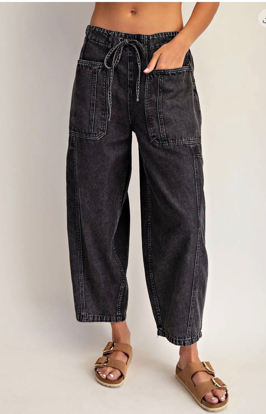 Jensen Cropped Drawstring Pant