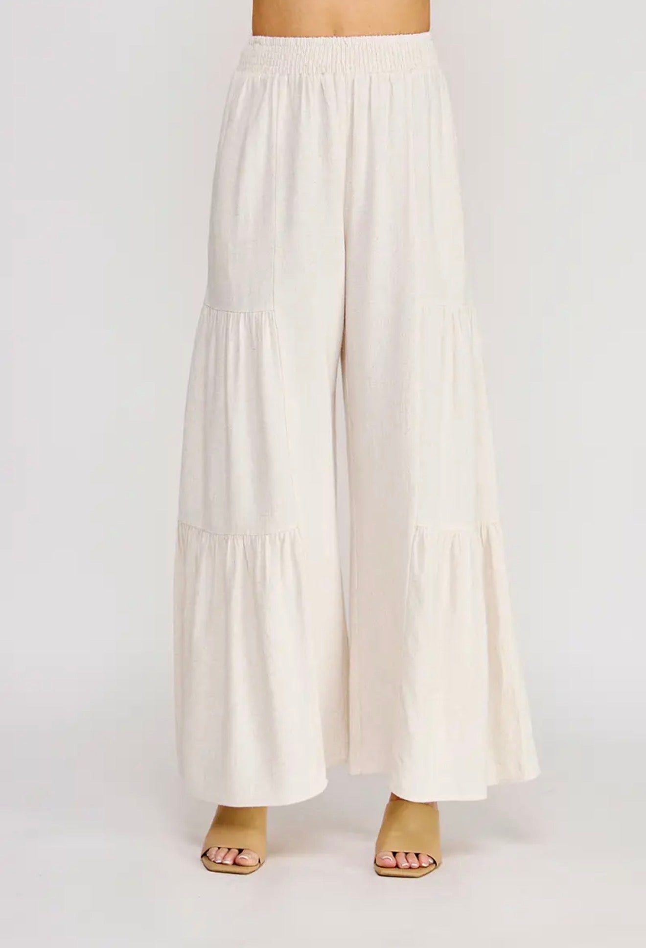 Soft Linen Flowy Pants