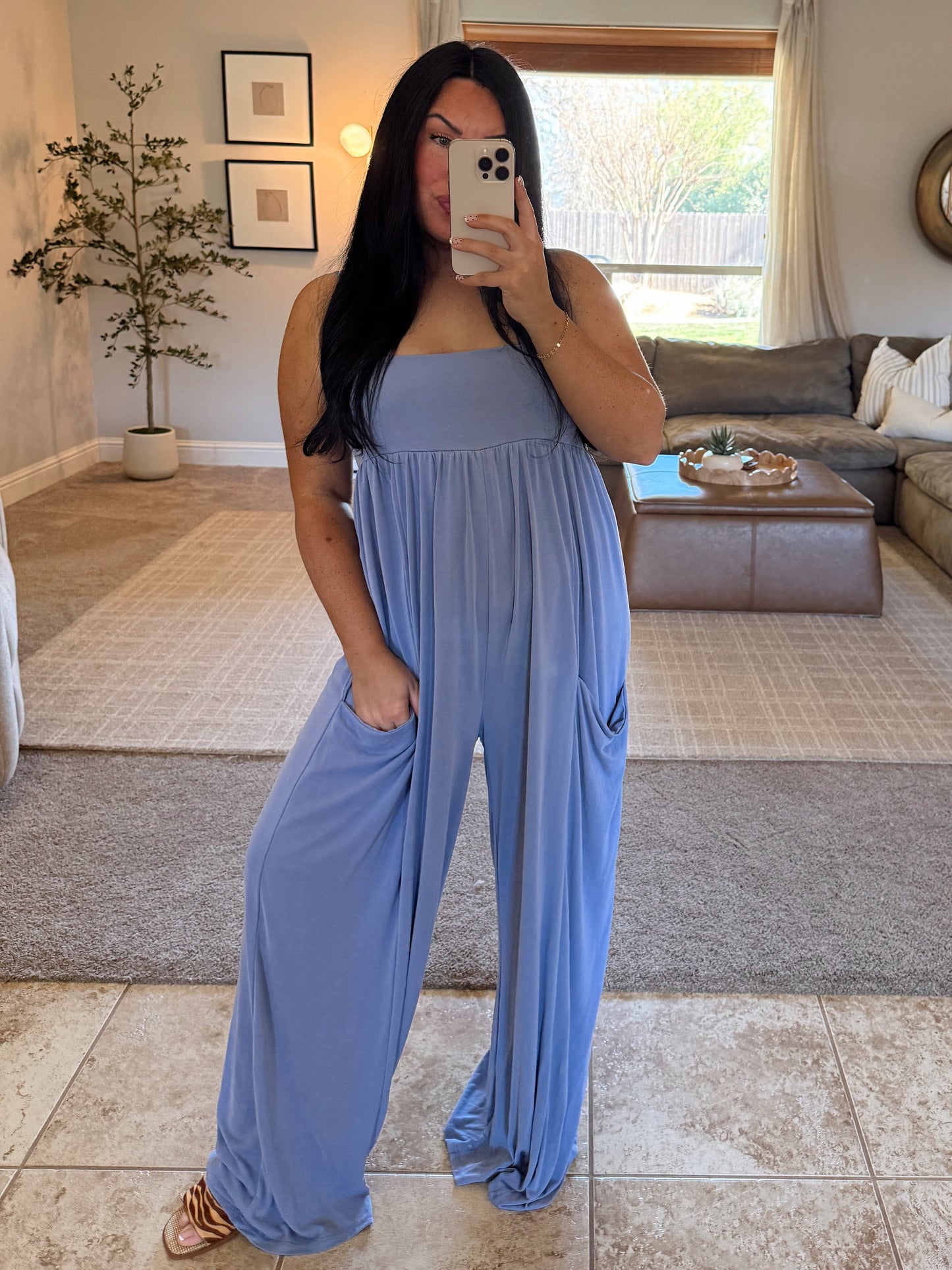 Heather Pocketed Jumpsuit