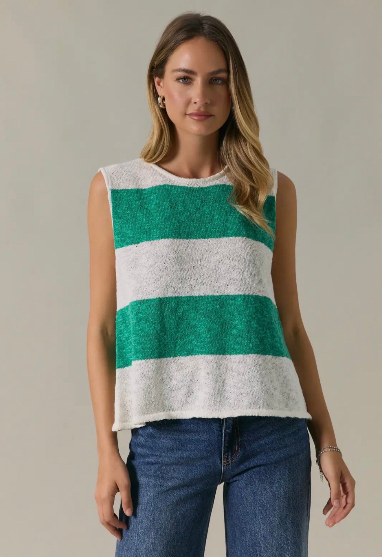 Color Block Knit Top