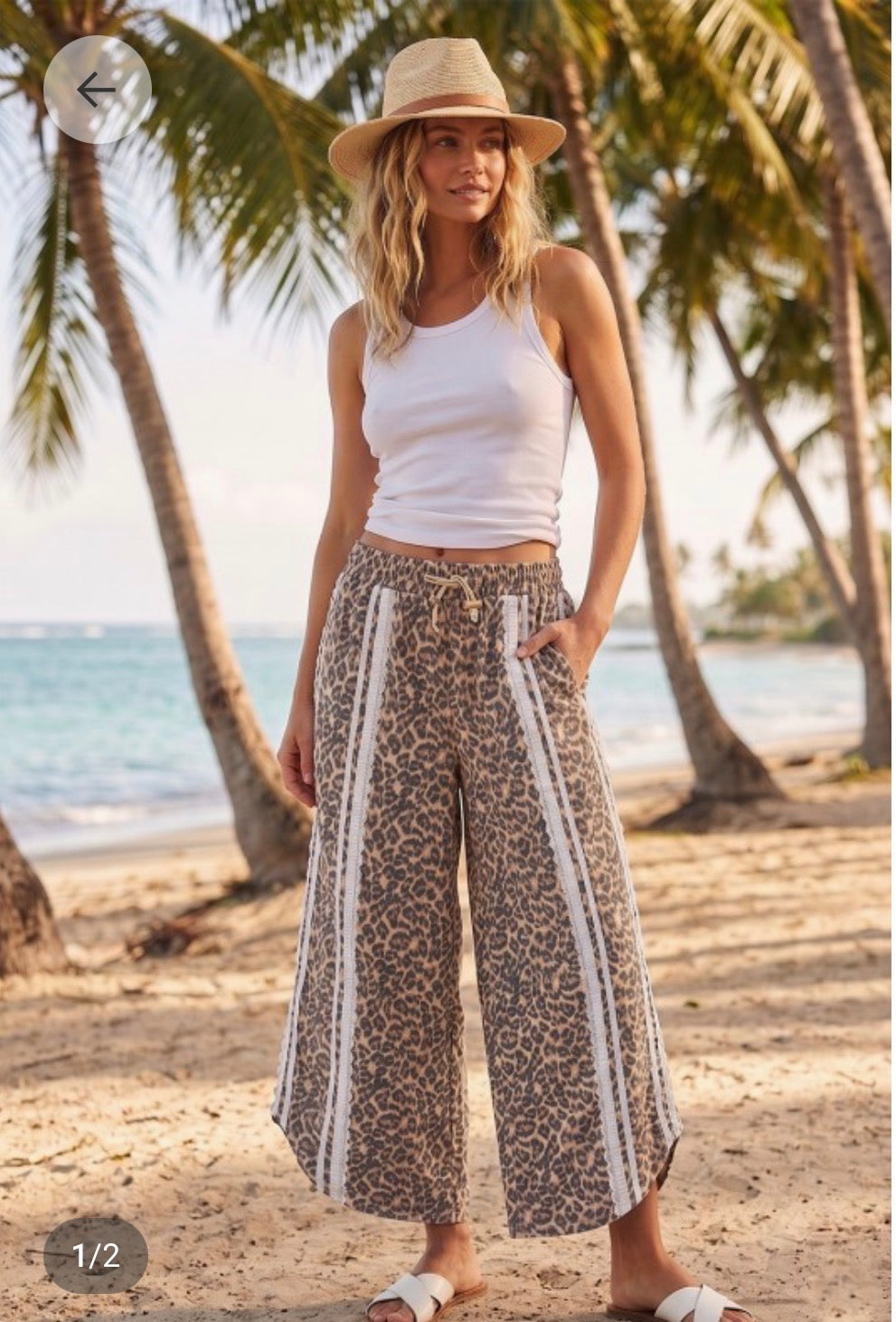 Tulip Leopard Lace Relaxed Pant