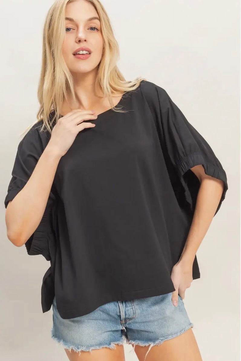 Elastic Cuff Tshirt