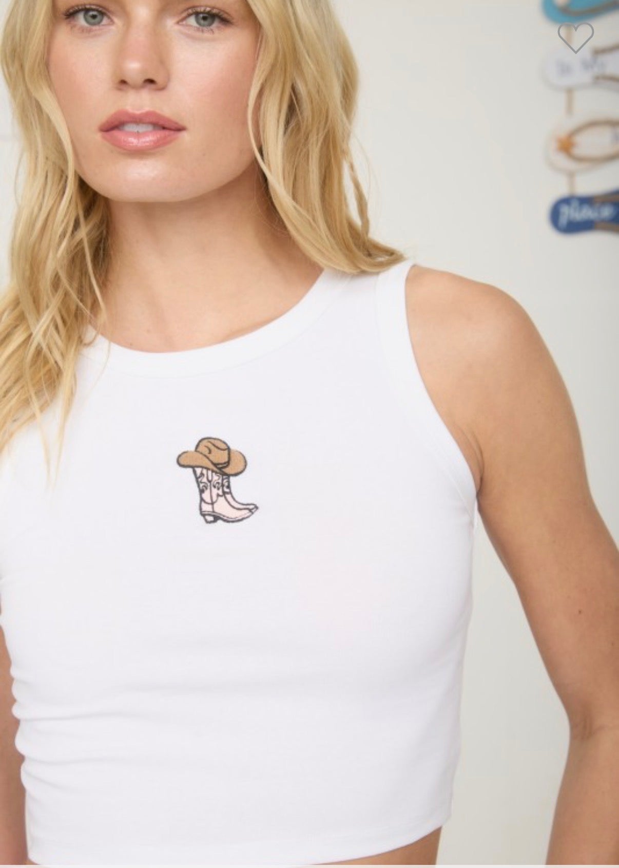 Western Crop Tank Top