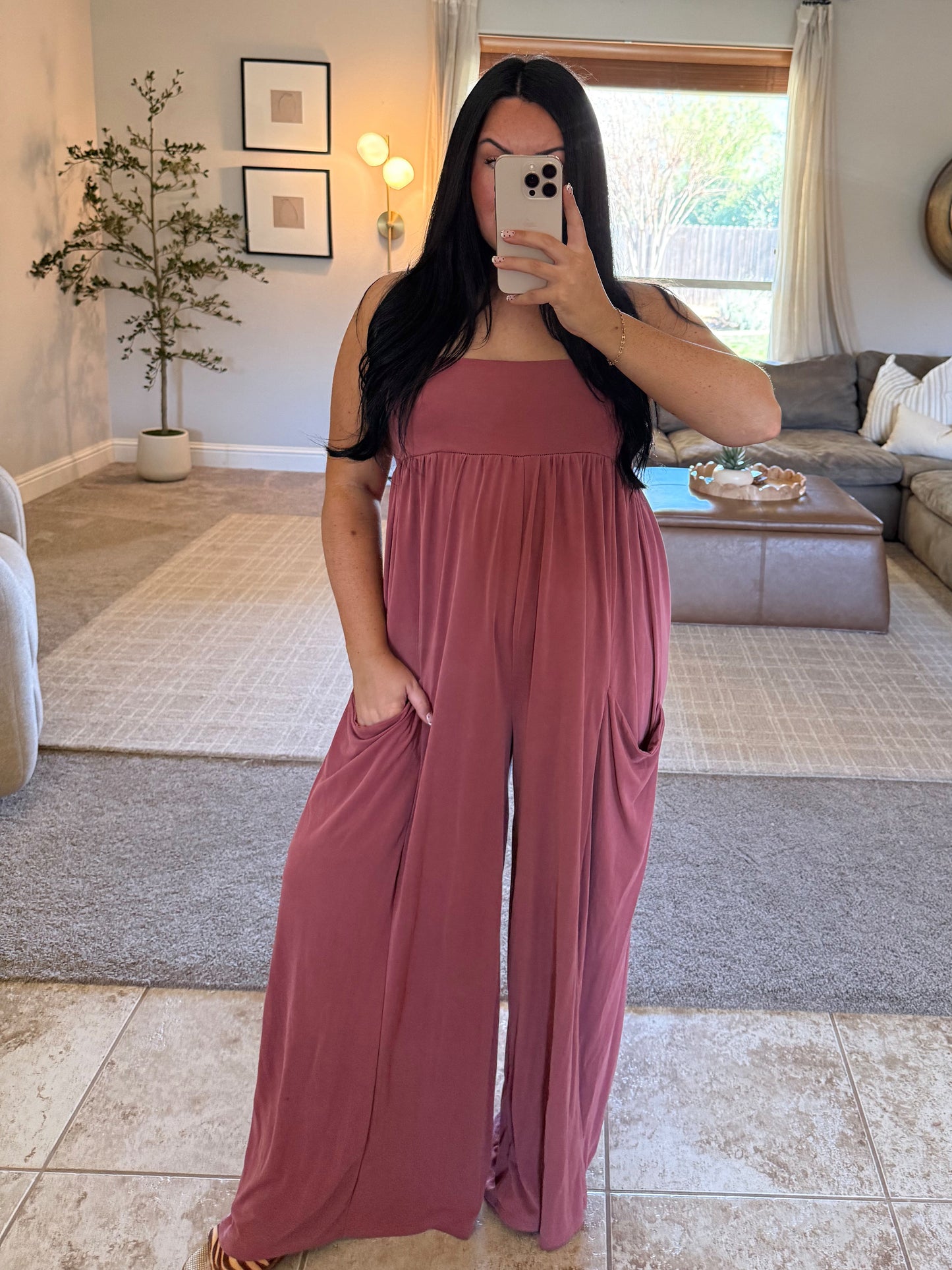 Heather Pocketed Jumpsuit