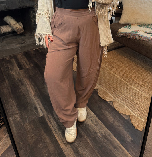 Relaxed Barrel Leg Pant