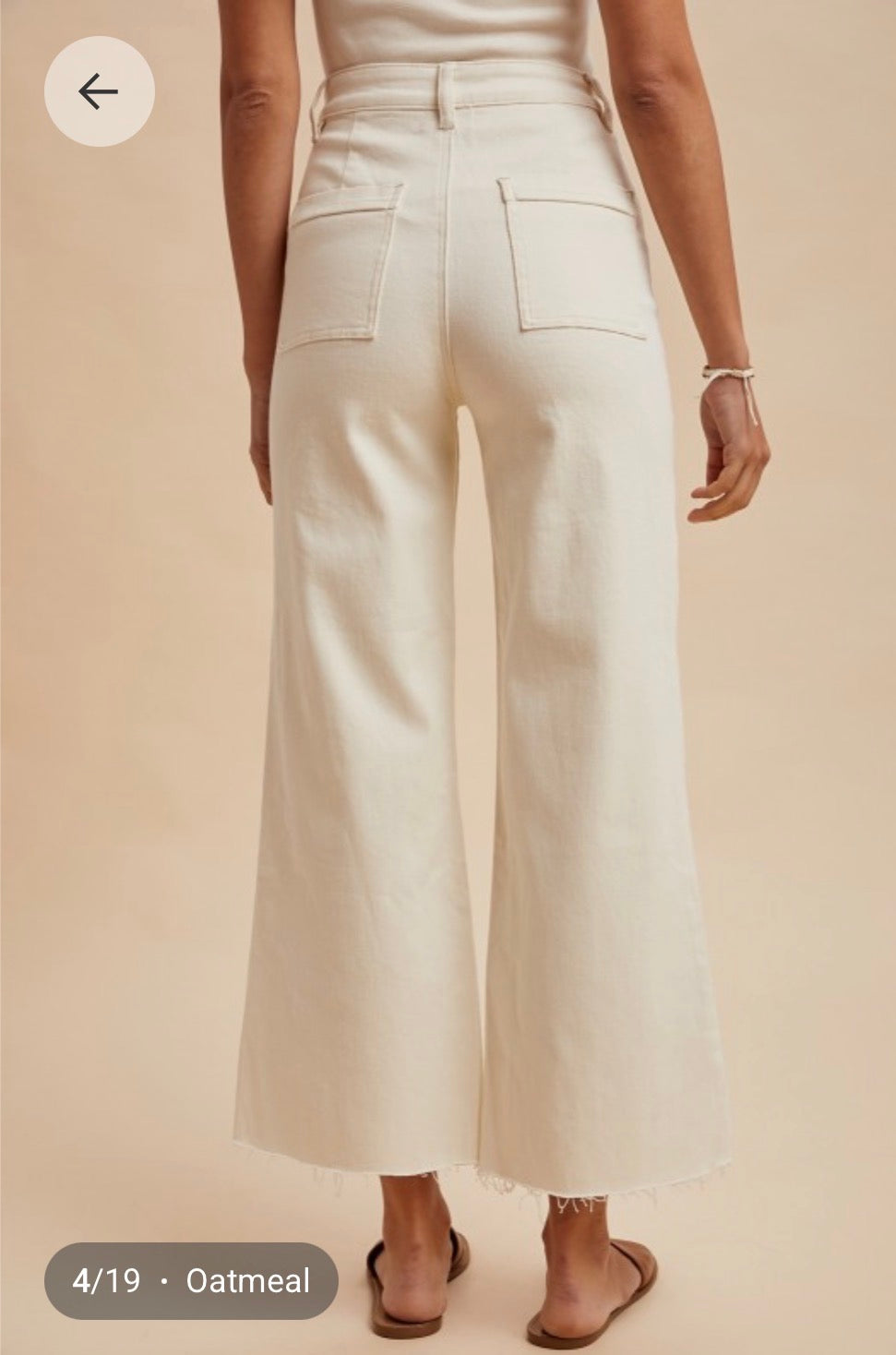 Eyelet Embroidered Wide Leg Pants