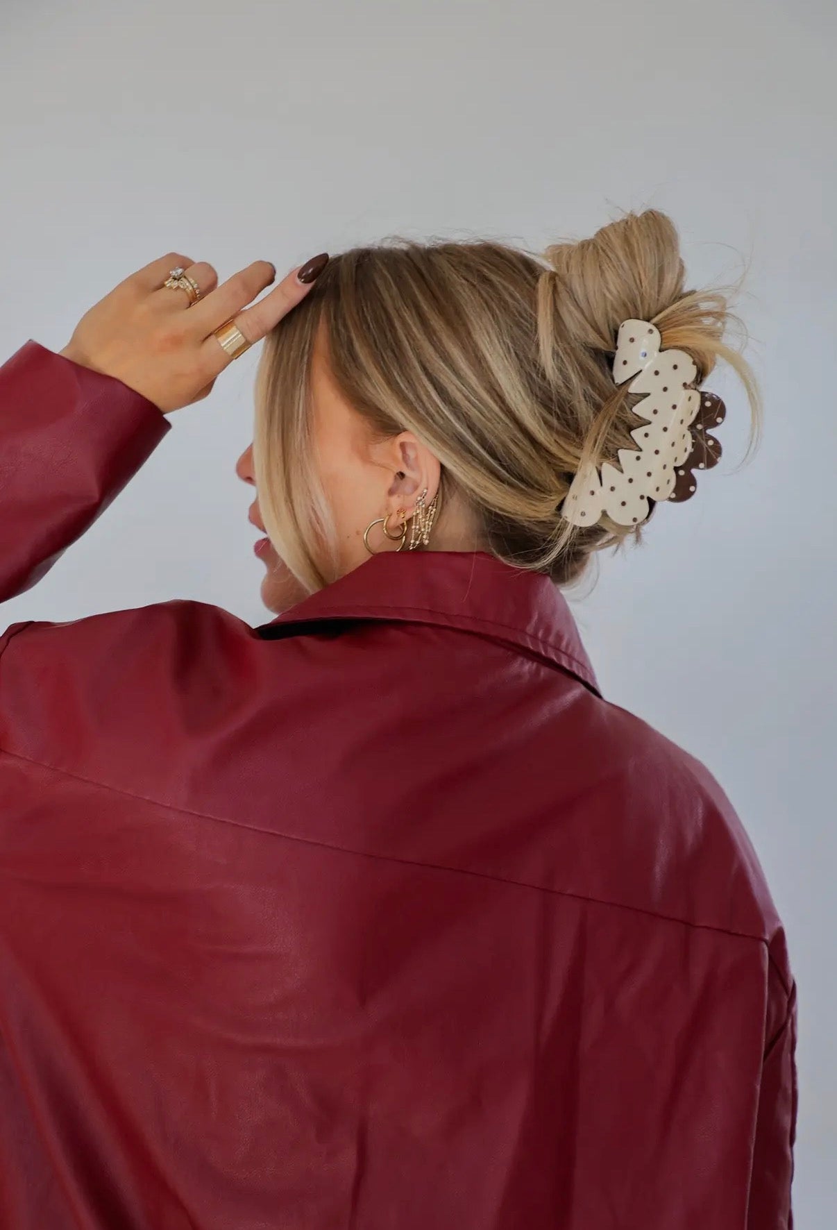 OVERSIZED Polka Dot Clip