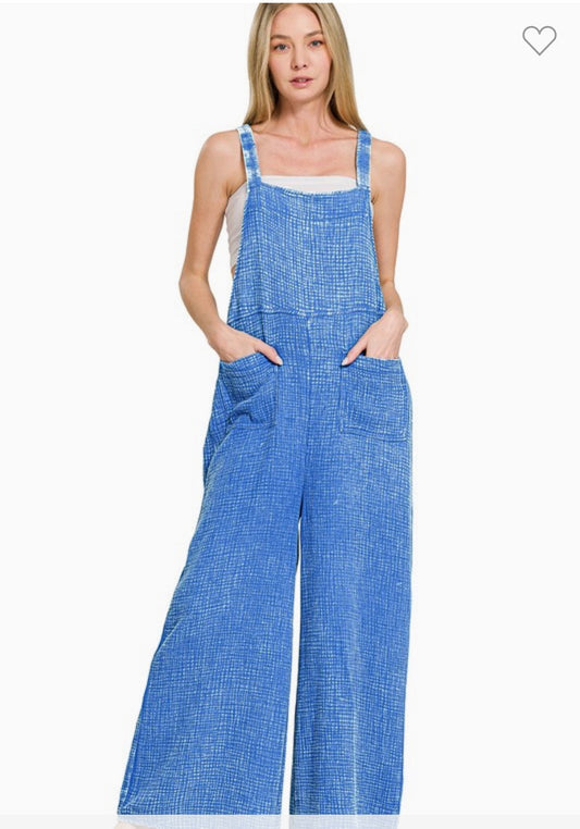 Ocean Blue Overalls