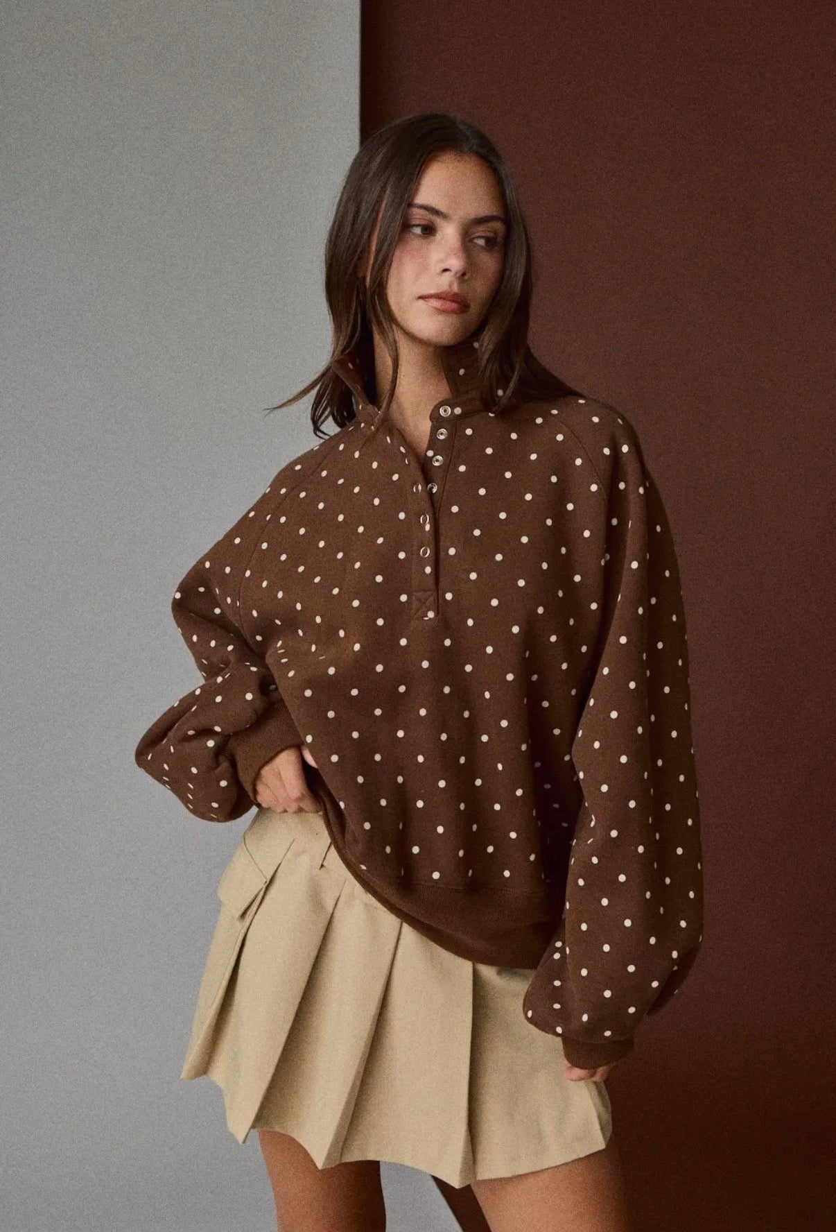Polka Dot Piper Pullover