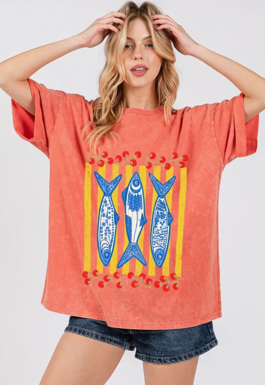Anchovies Vintage Graphic Tee