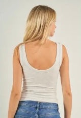 Heather Grey Scoop Neck Tank Top