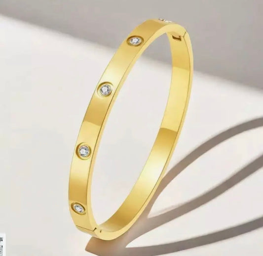 18k Non Tarnish Stainless Steel Bracelet Gold