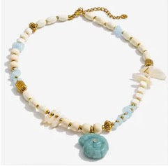 Coastal Stone Charm Necklace