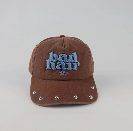Bad Hair Day Studded Baseball Cap