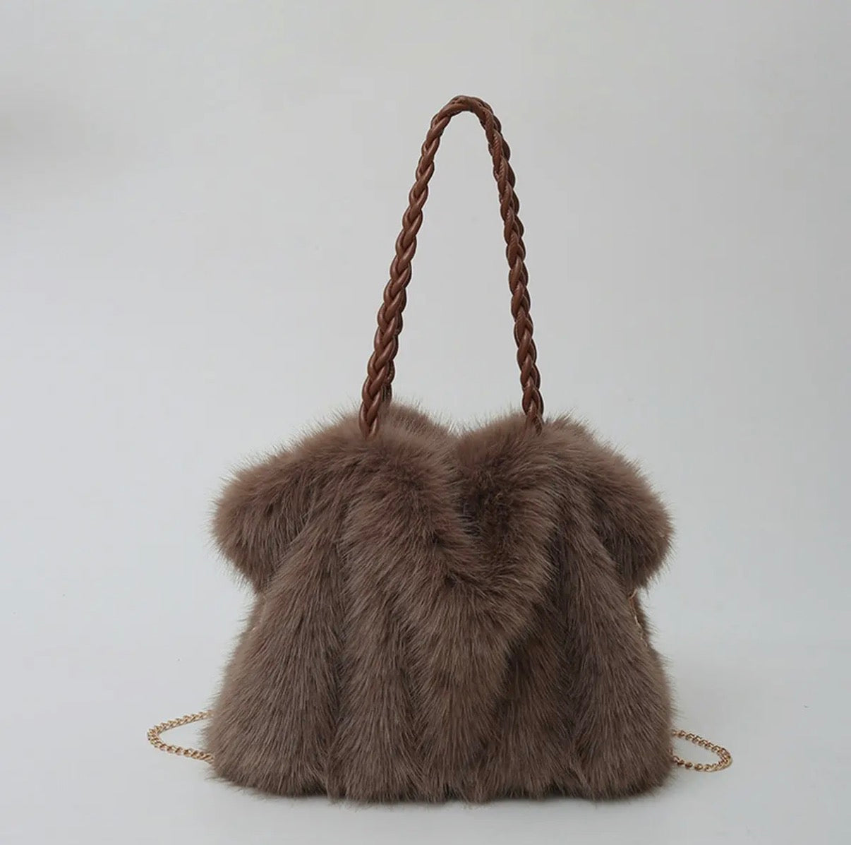 Fuzzy Chocolate Purse