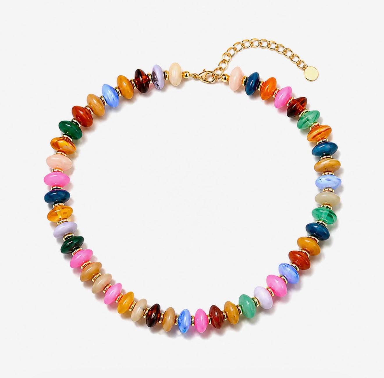 Colorful Chunky Beaded Necklace