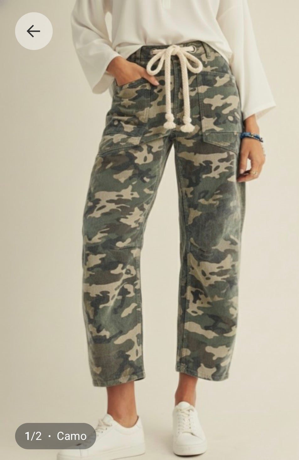 Camo Tie Jeans