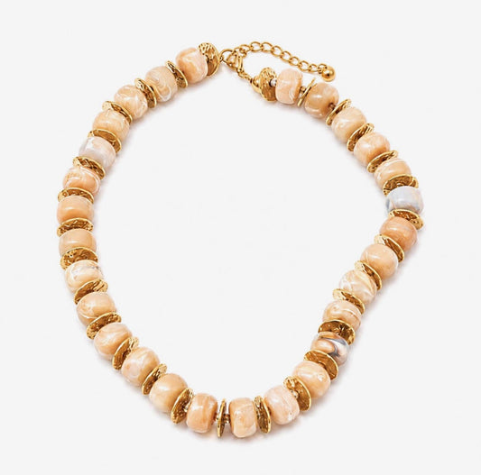 Grove Neutral Beaded Necklace