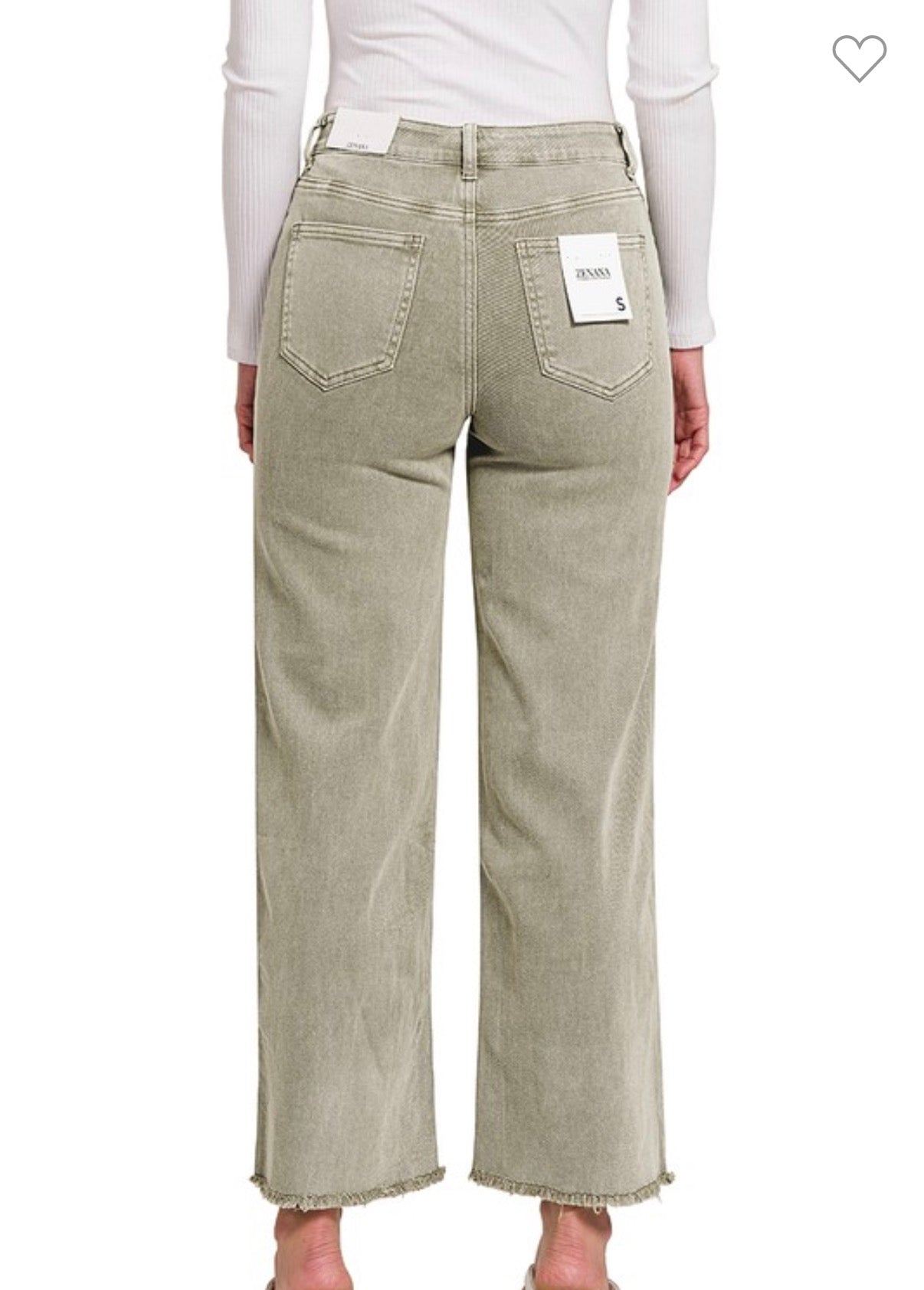 Olive Wide Leg Pants