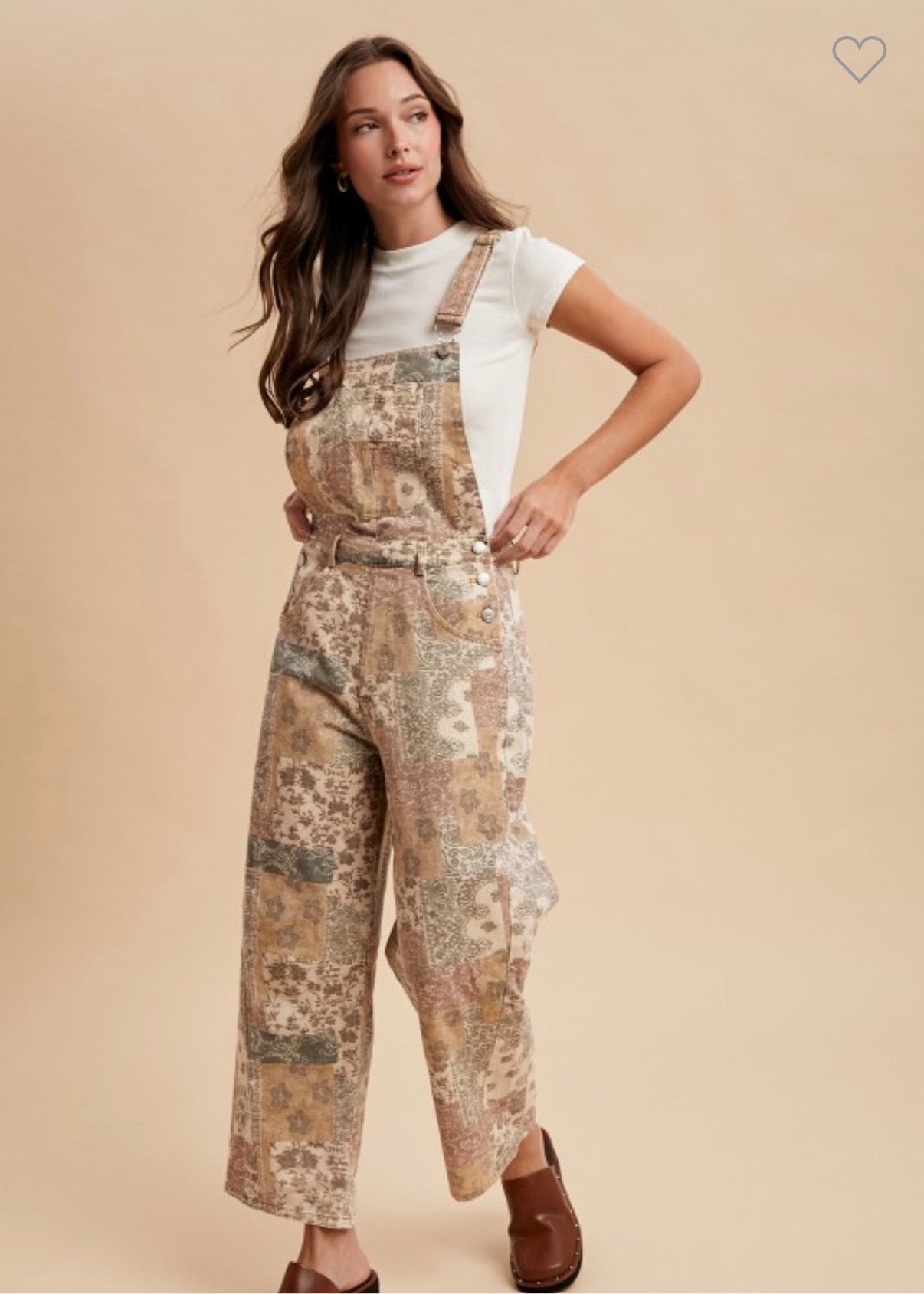 Vintage Boho Denim Overall