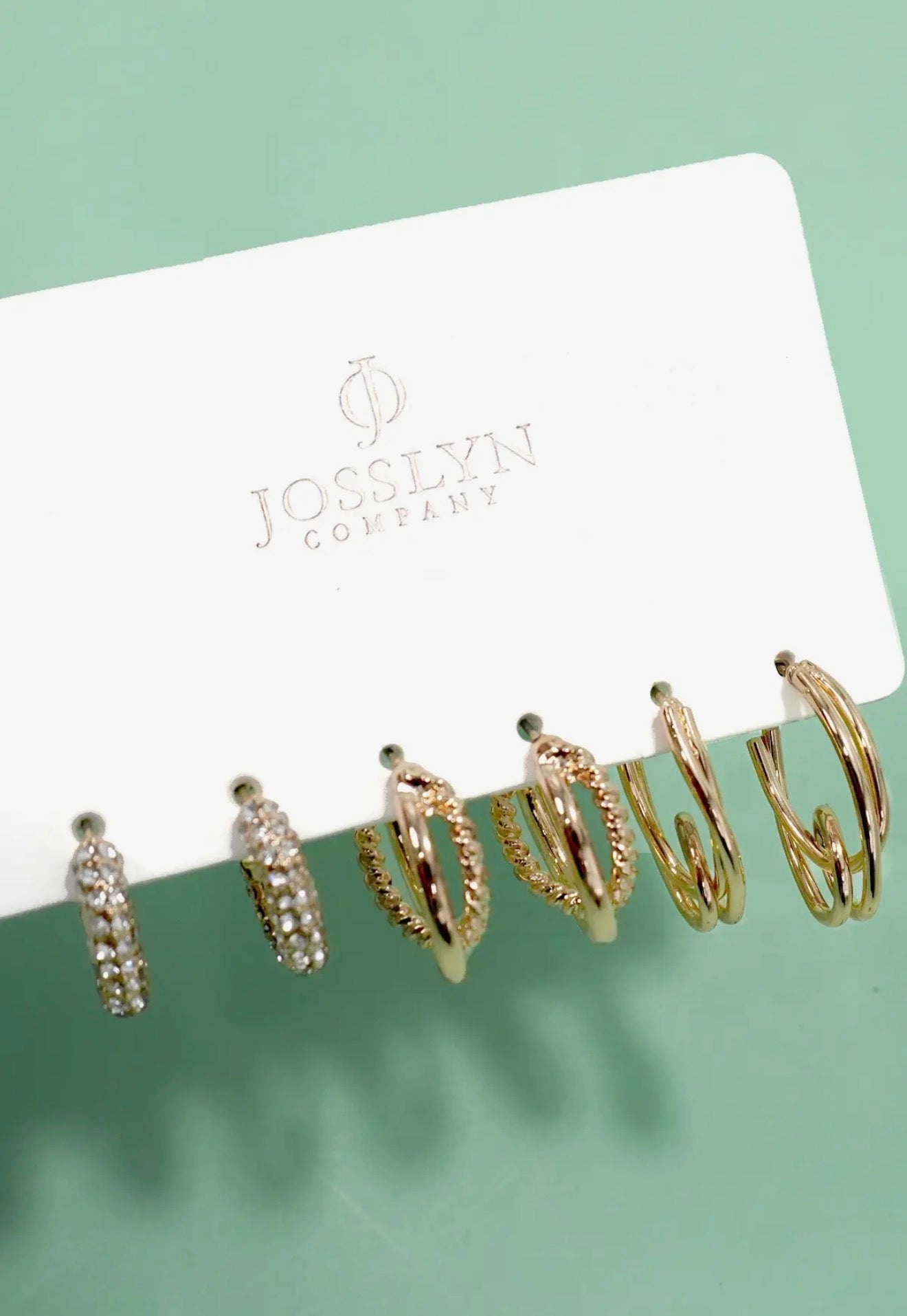 Trio Earrings Rhinestone