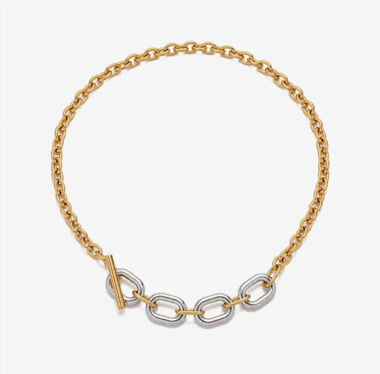 Isla Two Tone Chunky Chain Necklace