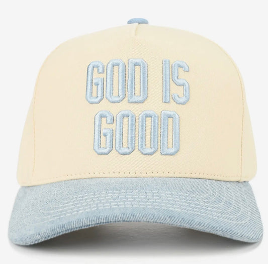 God Is Good Denim Hat