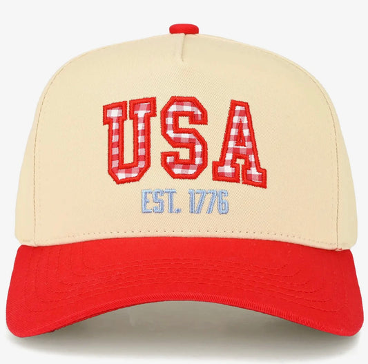 USA Gingham Hat