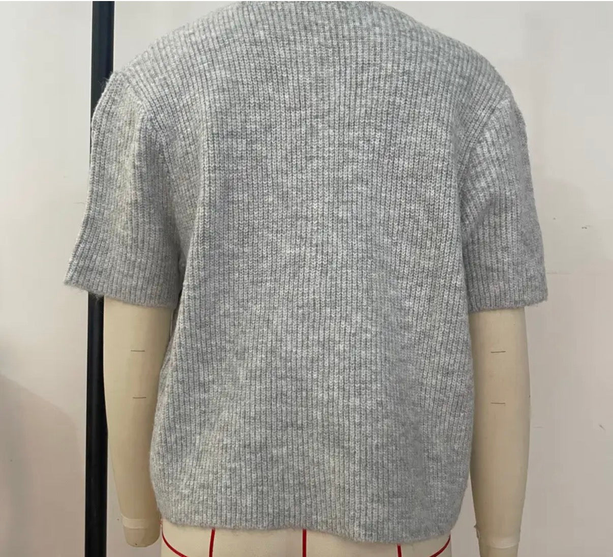 Short Sleeve Button Cardigan