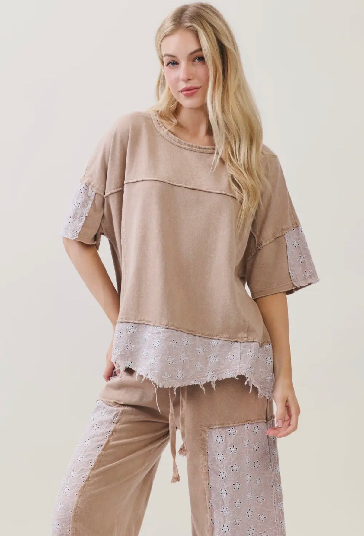 Lace Patch T Shirt
