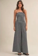 Stripe Wide Leg Jumpsuit