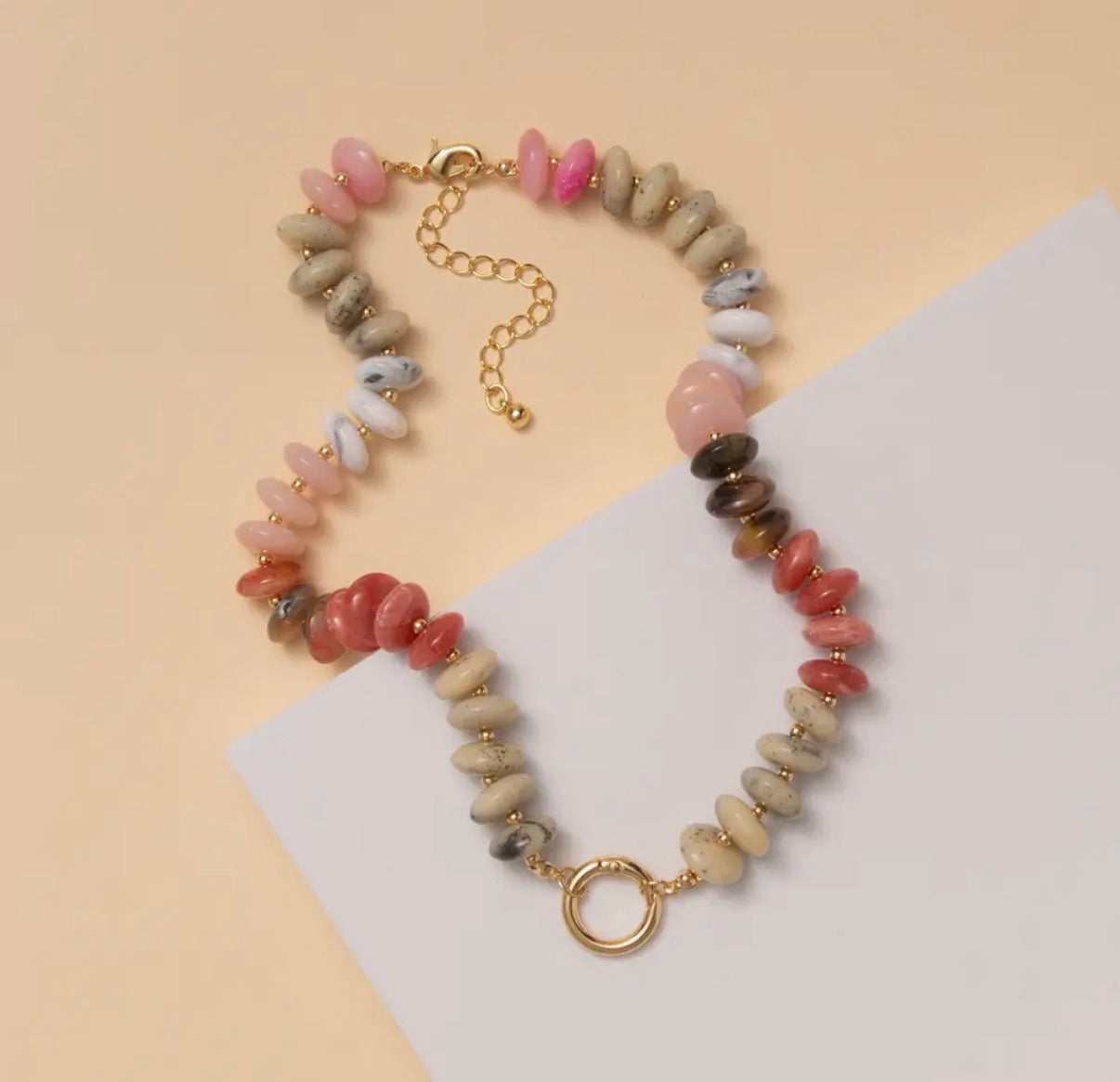 Multi Color Beaded Necklace