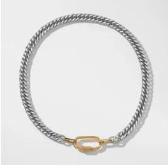 Harlow Silver Two Tone Chain Necklace
