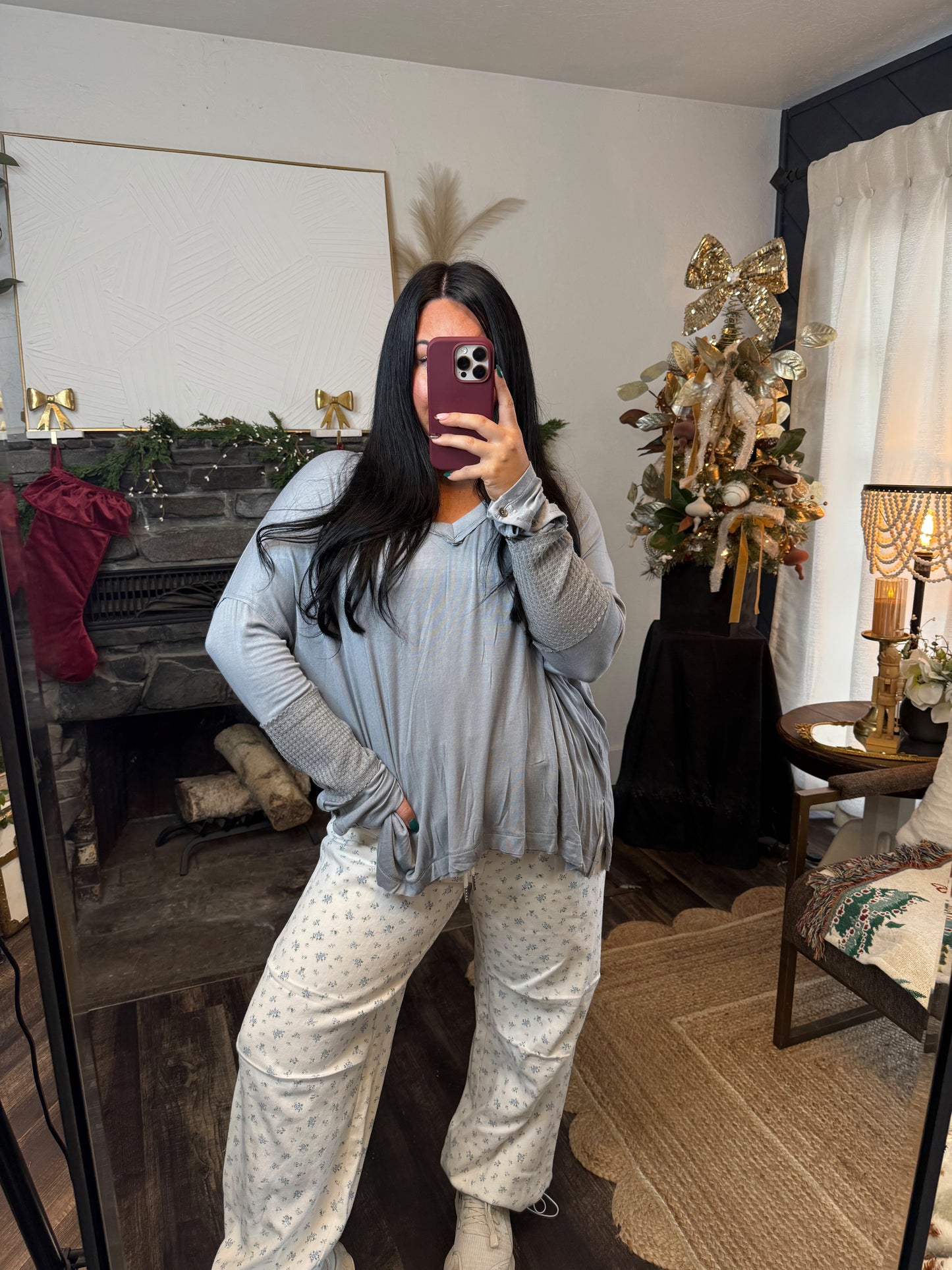 Floral Printed Parachute Pants