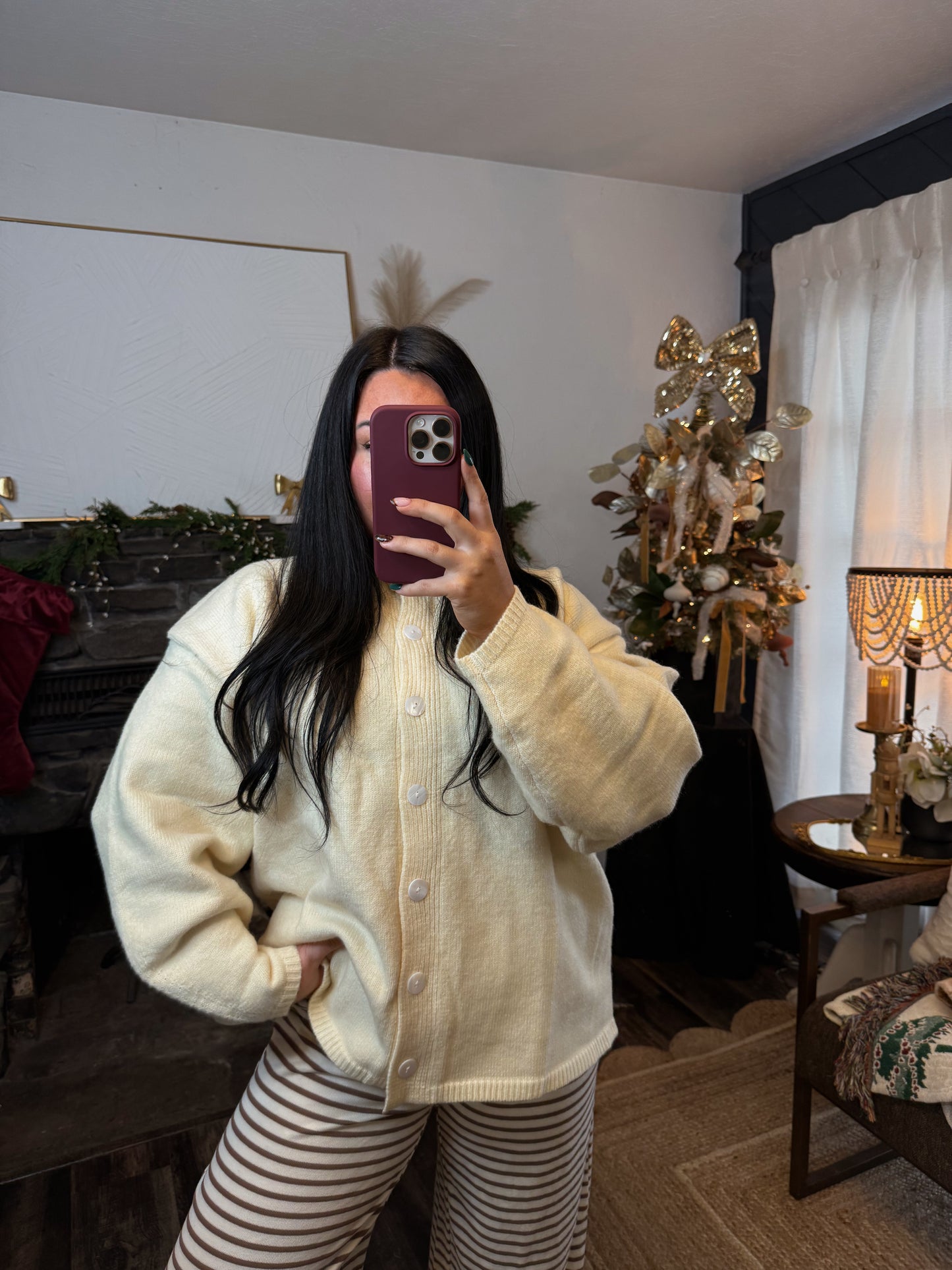 Butter Yellow Button Cardigan