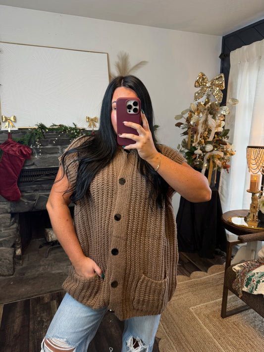 Chunky Knit Sweater Vest