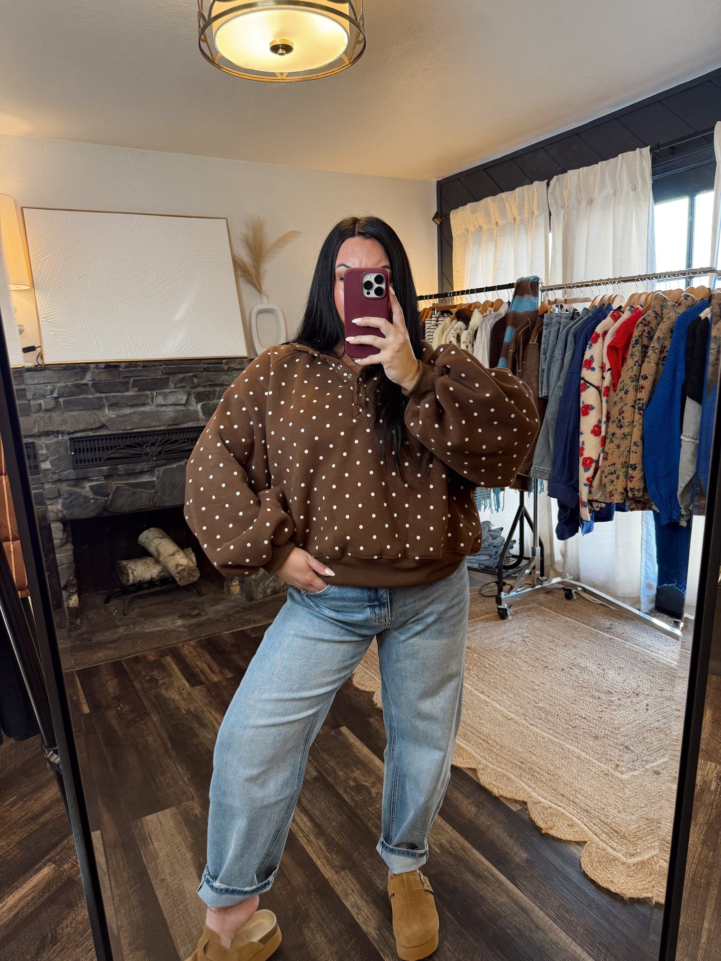 Polka Dot Piper Pullover