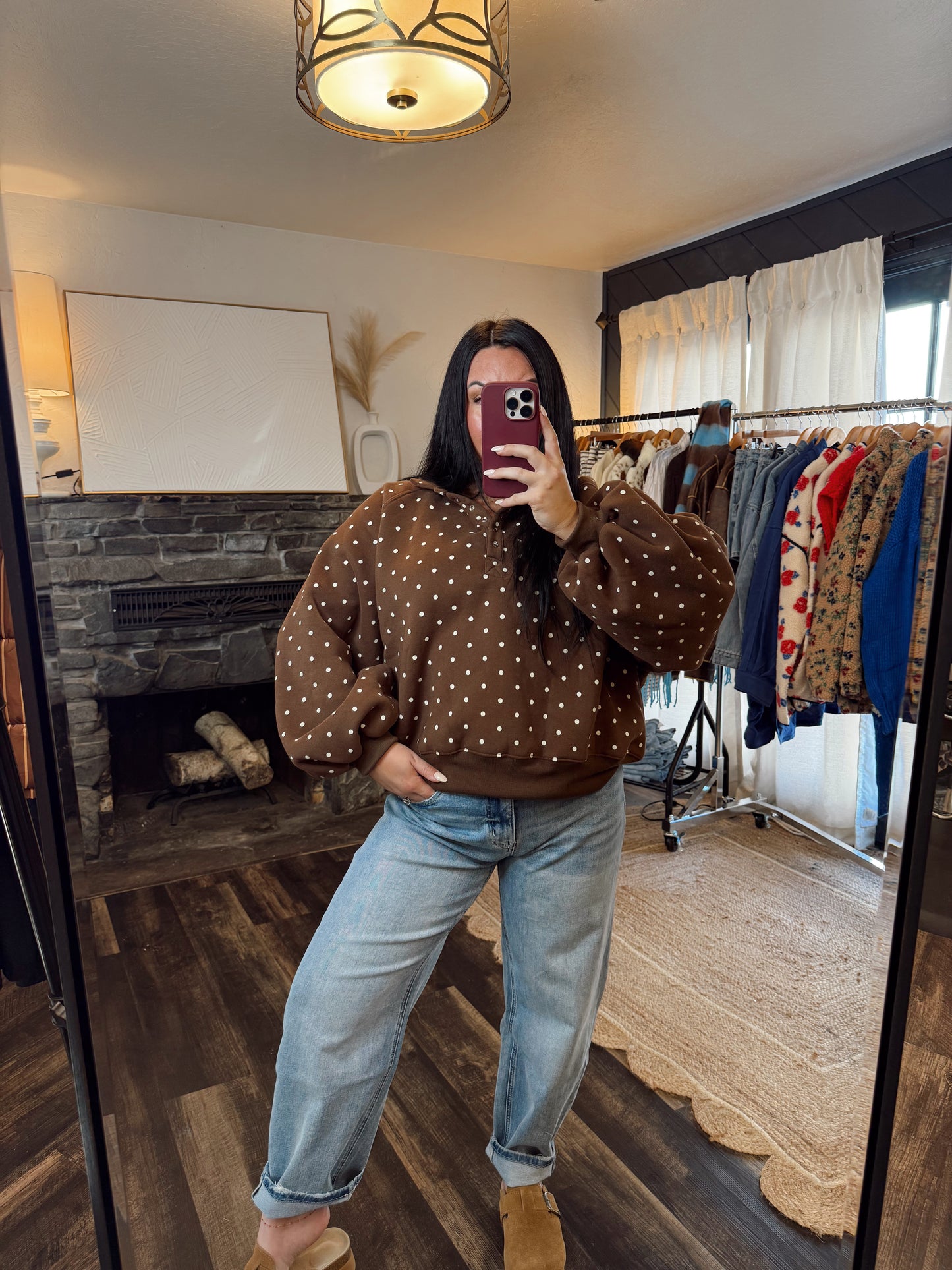 Polka Dot Piper Pullover