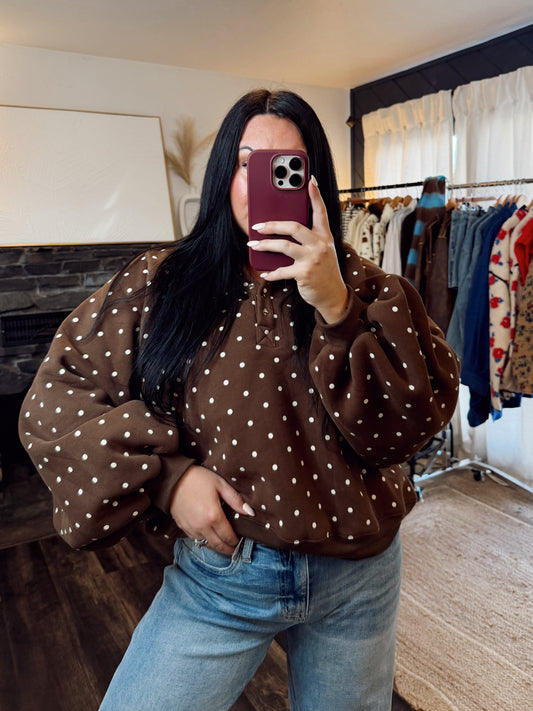 Polka Dot Piper Pullover