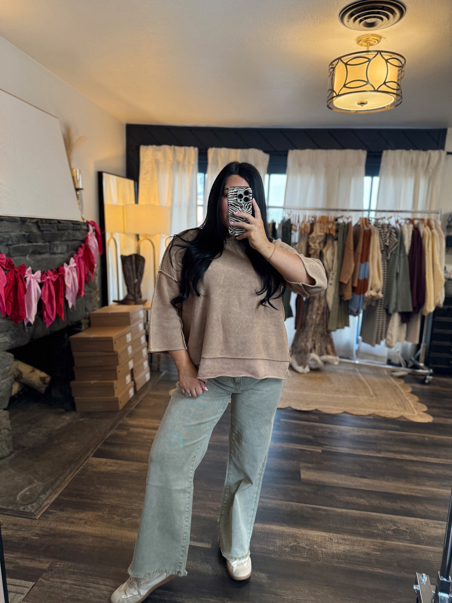 Olive Wide Leg Pants