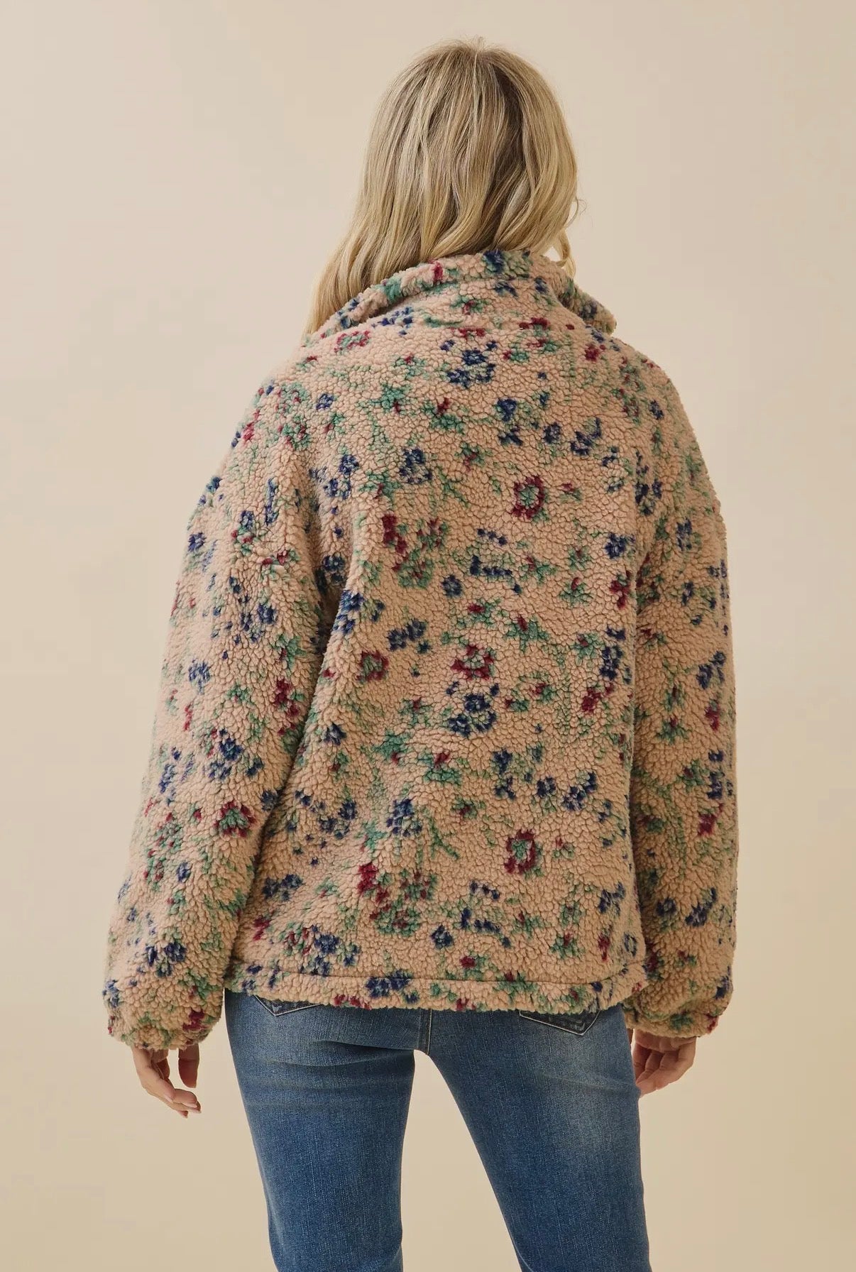 Vintage Floral Teddy Jacket