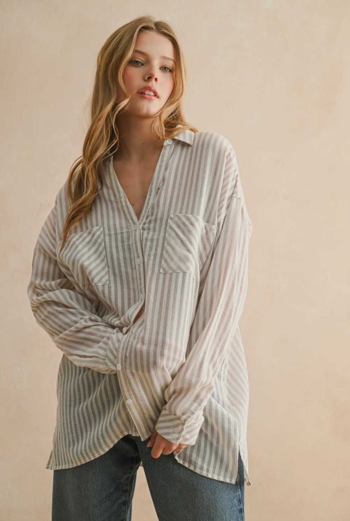 Striped Botton Down Shirt