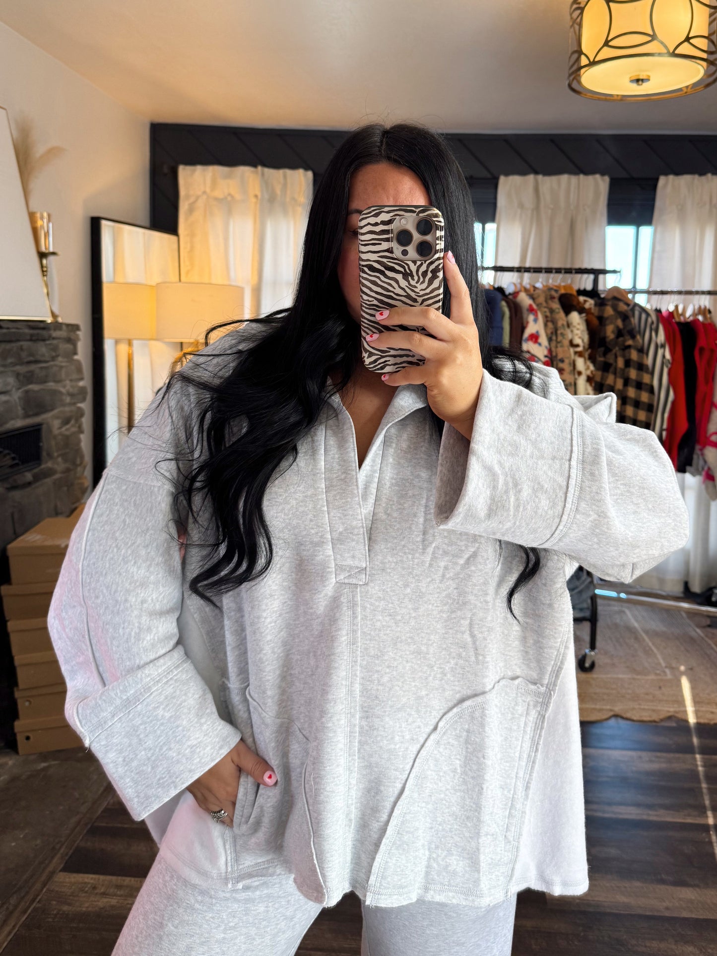 Oversize V-Neck Pullover