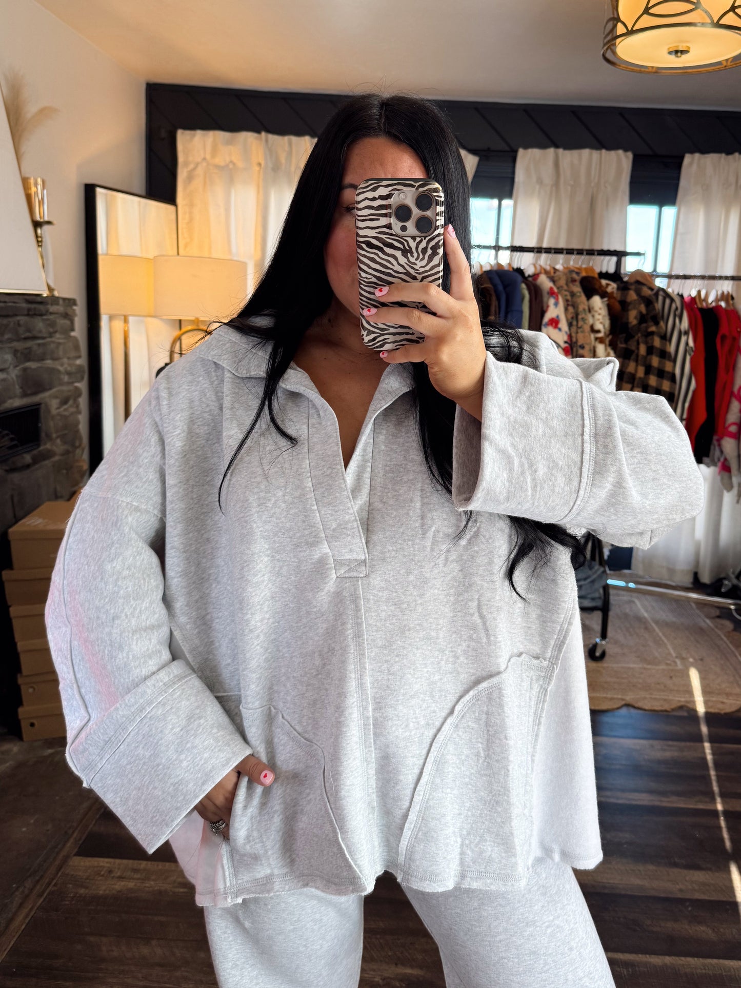 Oversize V-Neck Pullover