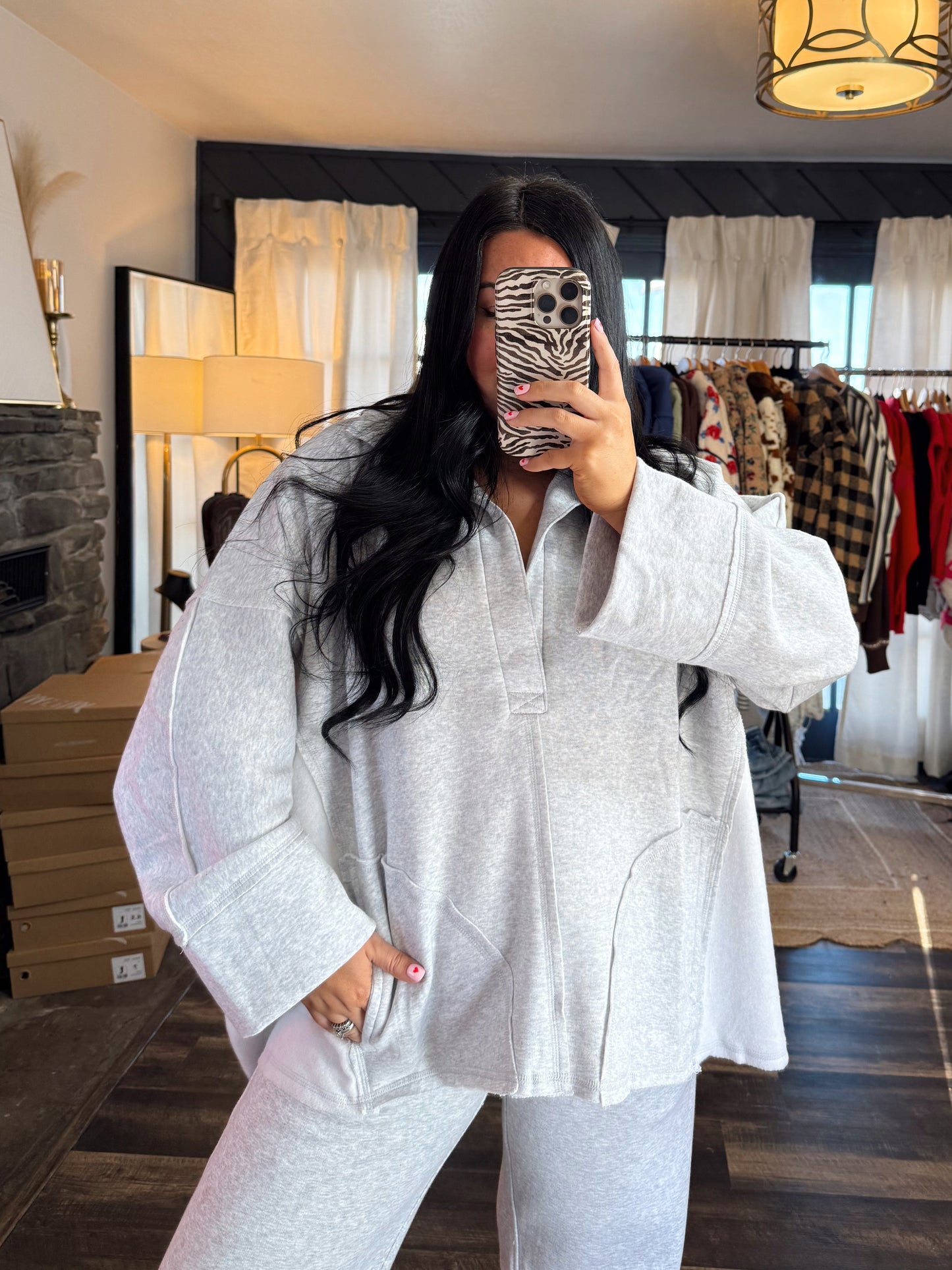 Oversize V-Neck Pullover