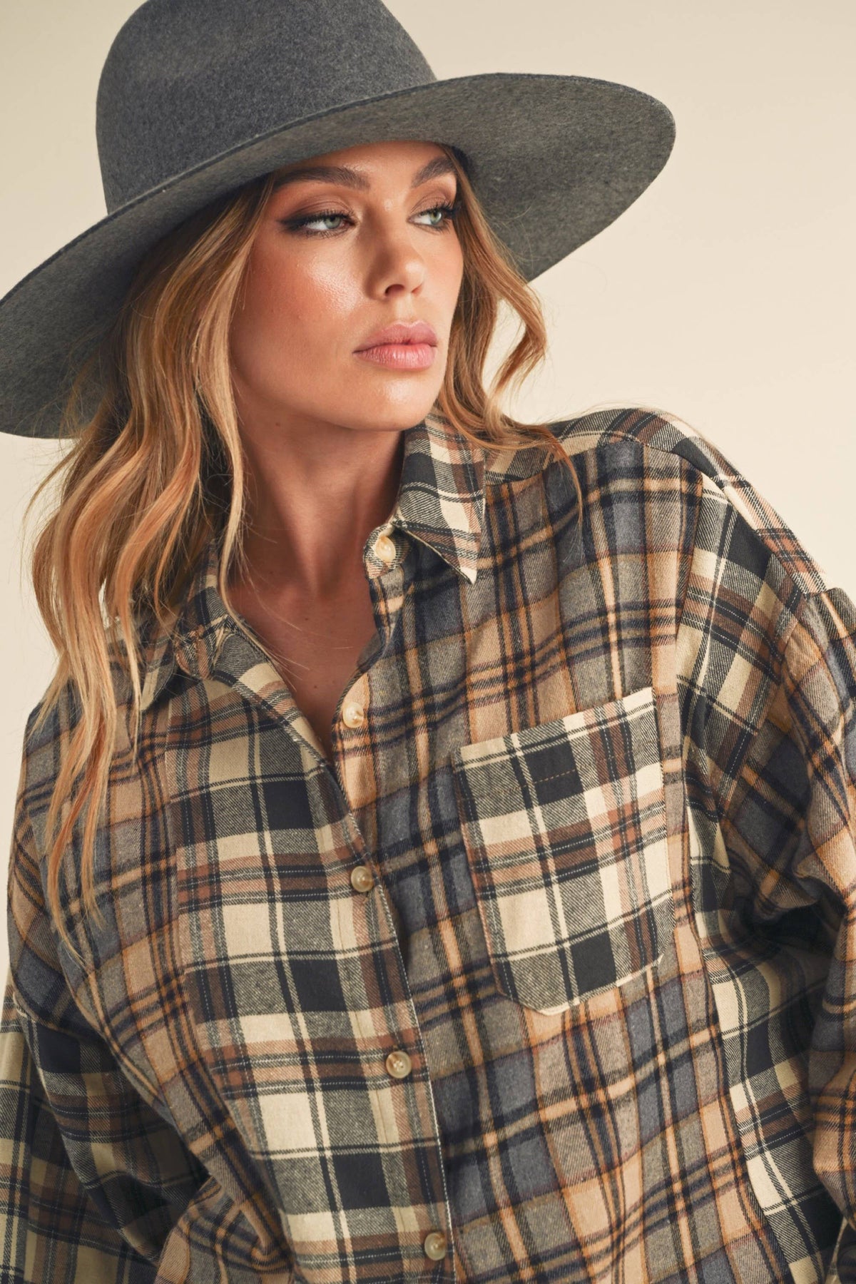 Oliver Plaid Button Down Flannel Shirt