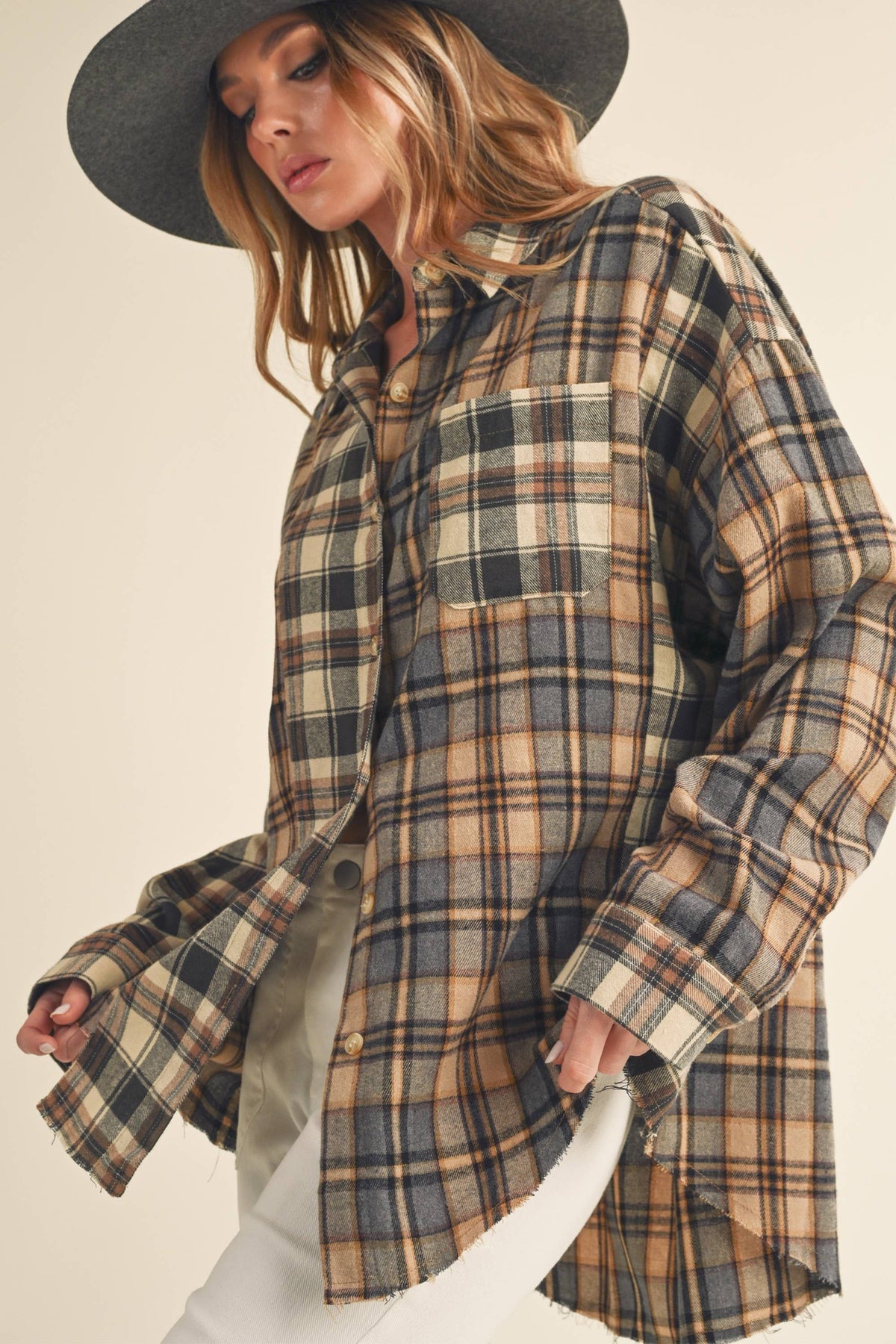 Oliver Plaid Button Down Flannel Shirt